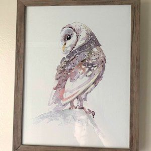 Threshold Framed Owl Watercolor Print